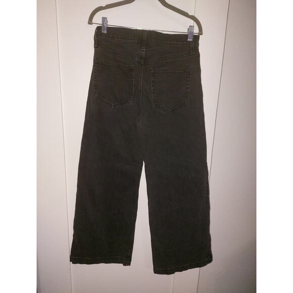 Vintage GAP High Waisted Black Wide Leg Jeans Womans 27 - Picture 7 of 8